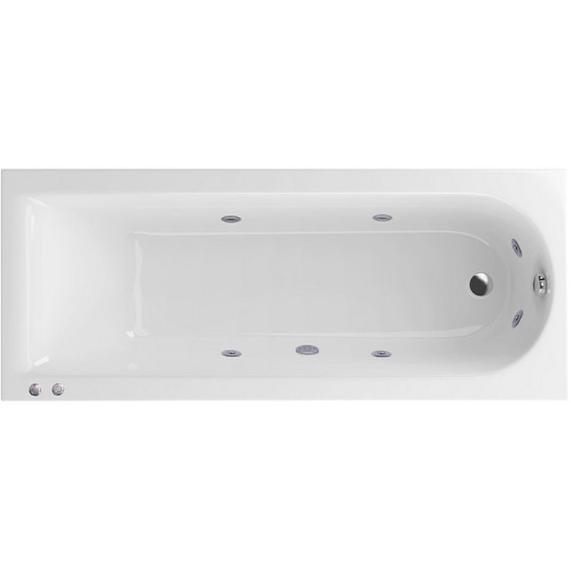 Акриловая ванна Excellent Aurum Slim 150x70 WAEX.AUR15S.HYDRO.CR с гидромассажем