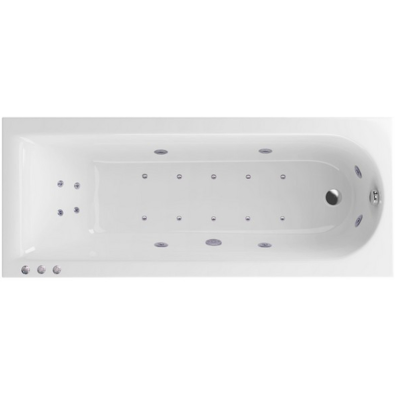 Акриловая ванна Excellent Aurum Slim 150x70 WAEX.AUR15S.LUX.CR с гидромассажем