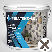 Эпоксидная затирочная смесь  Kerateks Lite C.55 Темно-коричневый 2.5 кг