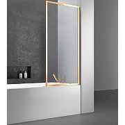 Шторка на ванну Vincea 70x140 VSB-41700CLG профиль Брашированное золото стекло прозрачное