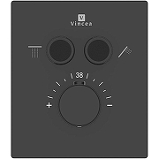 Смеситель для душа Vincea VSCV-321T-MMB с термостатом Черный матовый