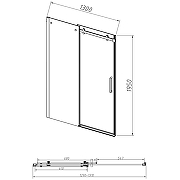 Душевая дверь Vincea Como-N 130 VDS-4CN130CL профиль Хром стекло прозрачное-5