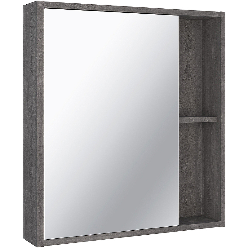 Зеркальный шкаф Runo Эко 60 00-00001325 Железный камень зеркальный шкаф runo лира 105 00 00000254 с подсветкой белый