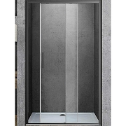 Душевая дверь Vincea Soft 110 VDS-3SO110CLGM профиль Вороненая сталь стекло прозрачное