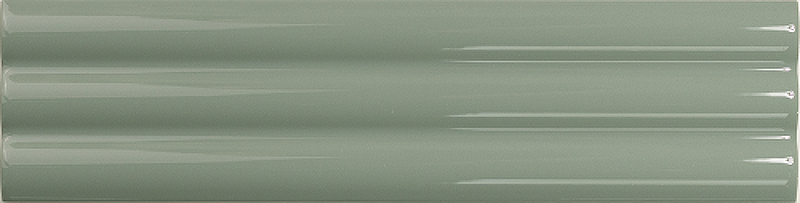 Керамическая плитка DNA Tiles Match Curved Sage Gloss настенная 6,25х25 см