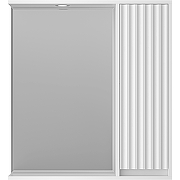 Зеркало со шкафом Brevita Balaton 75 R BAL-04075-01-П с подсветкой Белое матовое-1