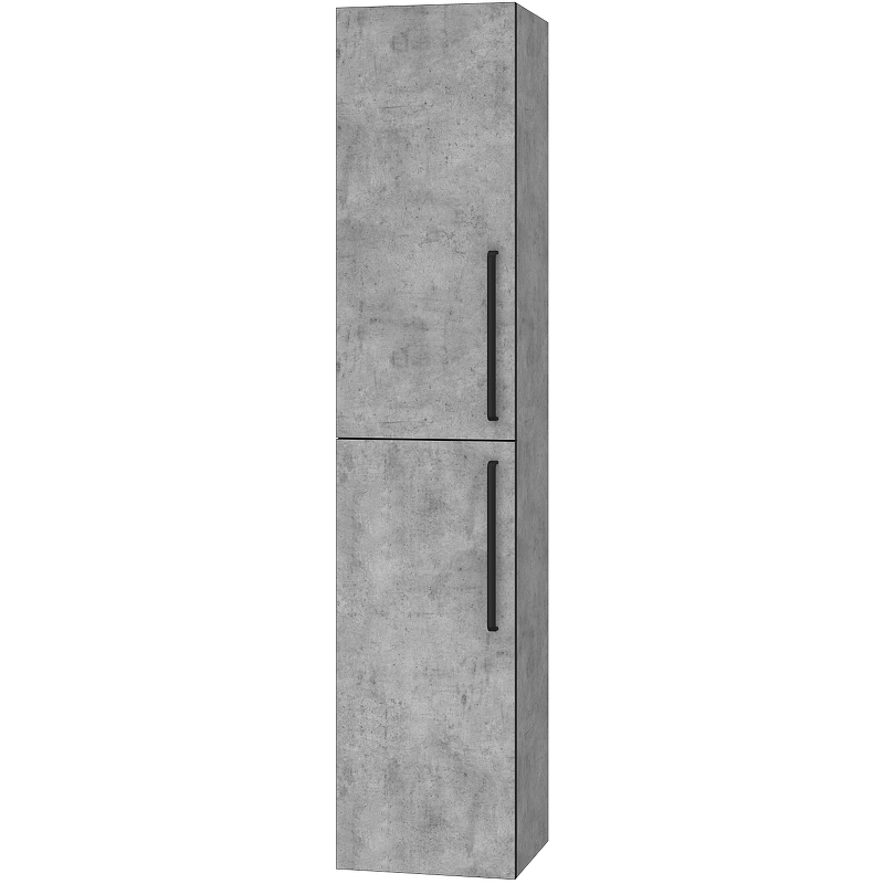 Шкаф пенал Brevita Rock 35 L ROCK-05035-48-2Л подвесной Бетон Чикаго светло-серый пенал манхэттен 35 серый бетон подвесной универсальный