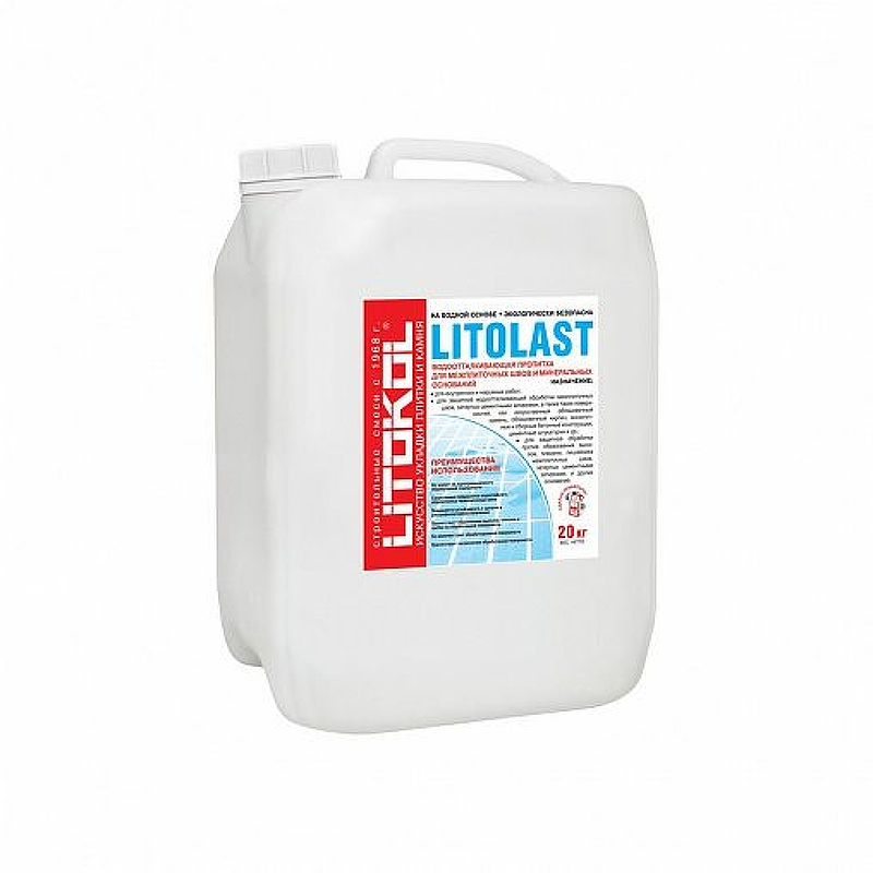 Гидрофобизатор Litokol Litolast L0112030004 20,0 л очиститель межплиточных швов mastergood чистый шов 0 5 л