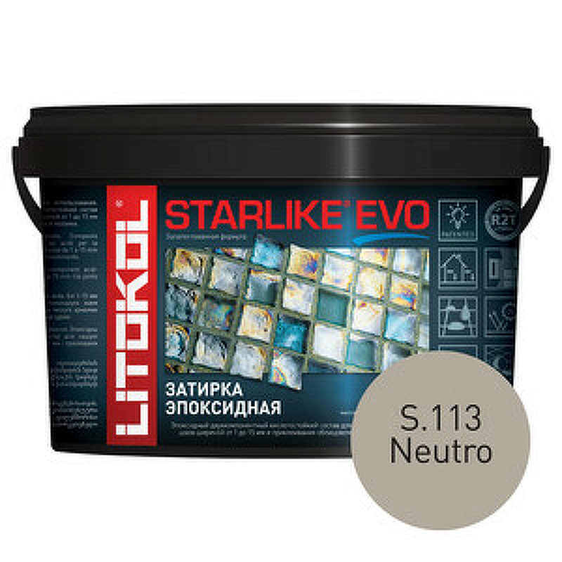 Эпоксидная затирка Litokol Starlike EVO RG/R2T S.113 NEUTRO L0485520002 1 кг