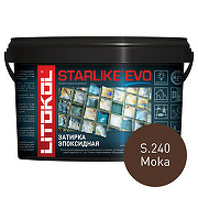 Эпоксидная затирка Litokol Starlike EVO RG/R2T S.240 MOKA L0499220002  1 кг
