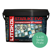 Эпоксидная затирка Litokol Starlike EVO RG/R2T S.420 VERDE PRATO L0485390002  1 кг