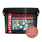 Эпоксидная затирка Litokol Starlike EVO RG/R2T S.580 ROSSO MATTONE L0485440002  1 кг