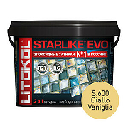 Эпоксидная затирка Litokol Starlike EVO RG/R2T S.600 GIALLO VANIGLIA L0485450002  1 кг