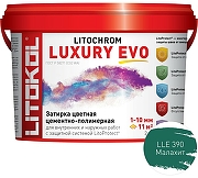 Цементно-полимерная затирка Litokol Litochrom Luxury EVO LLE 390 Малахит L0500650002 2 кг