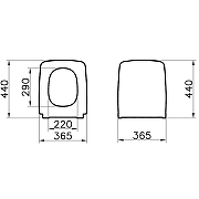 Сиденье для унитаза Vitra Metropole 122-083-009 Черное матовое с Микролифтом-1