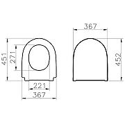 Сиденье для унитаза Vitra Nest 220-003R409 с Микролифтом-1