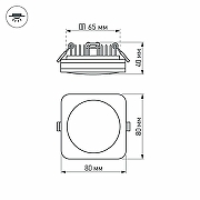 Встраиваемый светильник Arlight Sol 016962 Белый-4