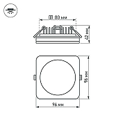 Встраиваемый светильник Arlight Sol 022556 Черный-5