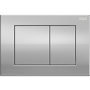 Инсталляция D&K DI8140116 для унитаза с клавишей смыва Хром-2