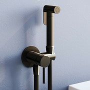 Гигиенический душ со смесителем RGW Shower Panels SP-211B 581408211-04 Черный матовый-1