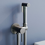 Гигиенический душ со смесителем RGW Shower Panels SP-211Gr 581408211-11 Серый брашированный-1