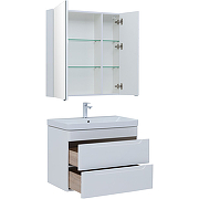 Комплект мебели для ванной Aquanet София 80 274199 подвесной Белый глянец-2
