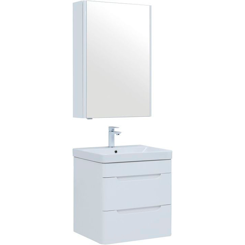 Комплект мебели для ванной Aquanet София 60 274197 подвесной Белый глянец