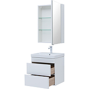 Комплект мебели для ванной Aquanet София 60 274197 подвесной Белый глянец-5