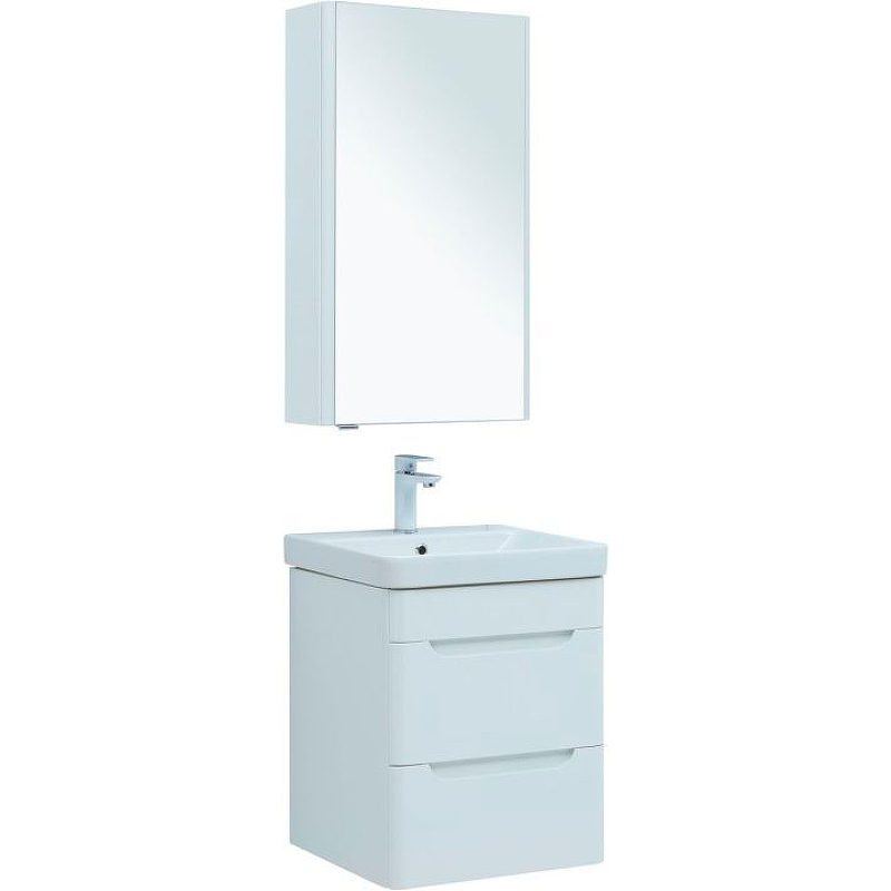 Комплект мебели для ванной Aquanet София 50 274191 подвесной Белый глянец комплект мебели для ванной aquanet лидс 50 240480 подвесной белый