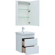Комплект мебели для ванной Aquanet София 50 274191 подвесной Белый глянец-2