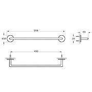 Полотенцедержатель Vitra Origin A4488629 Медь-2