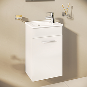 Комплект мебели для ванной Vitra Mia 40 R 75022 подвесной Белый глянцевый-1