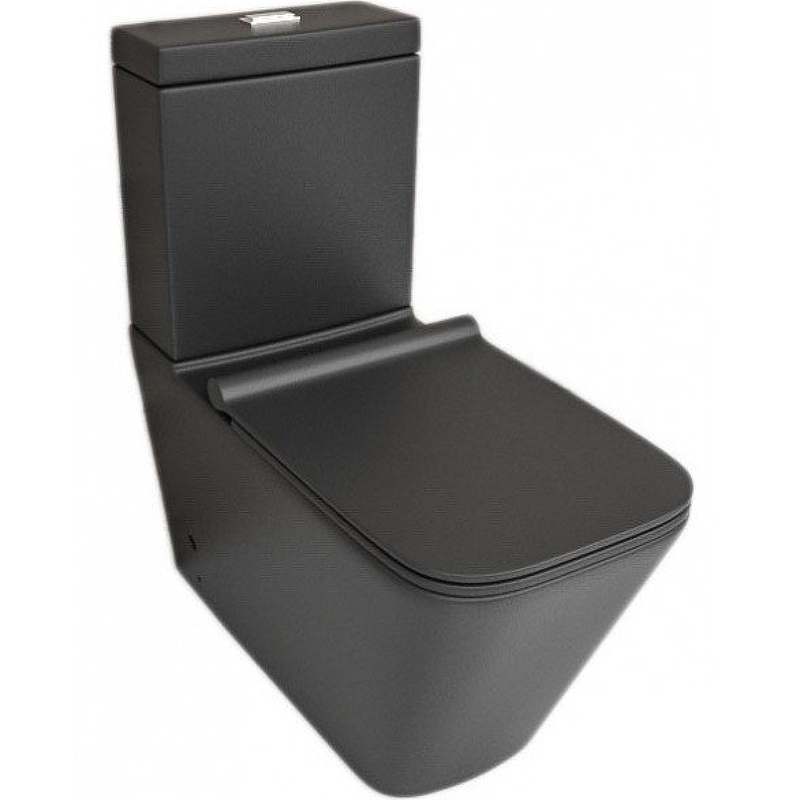 Унитаз компакт beWash Kraft BKBWR105635 Черный матовый с бачком и сиденьем Микролифт