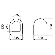 Сиденье для унитаза Vitra Zentrum 94-003-001 Белое-1