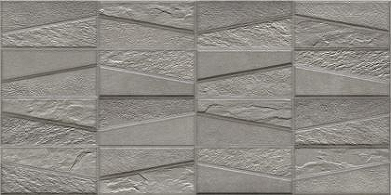 Керамический декор Ibero Materika Tektonia Dark Grey ПП-00011851 31,6х63,5 см