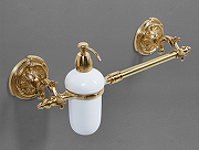 Полотенцедержатель c дозатором для жидкого мыла Art&Max Barocco AM-2057D-Do-Ant Античное золото-1