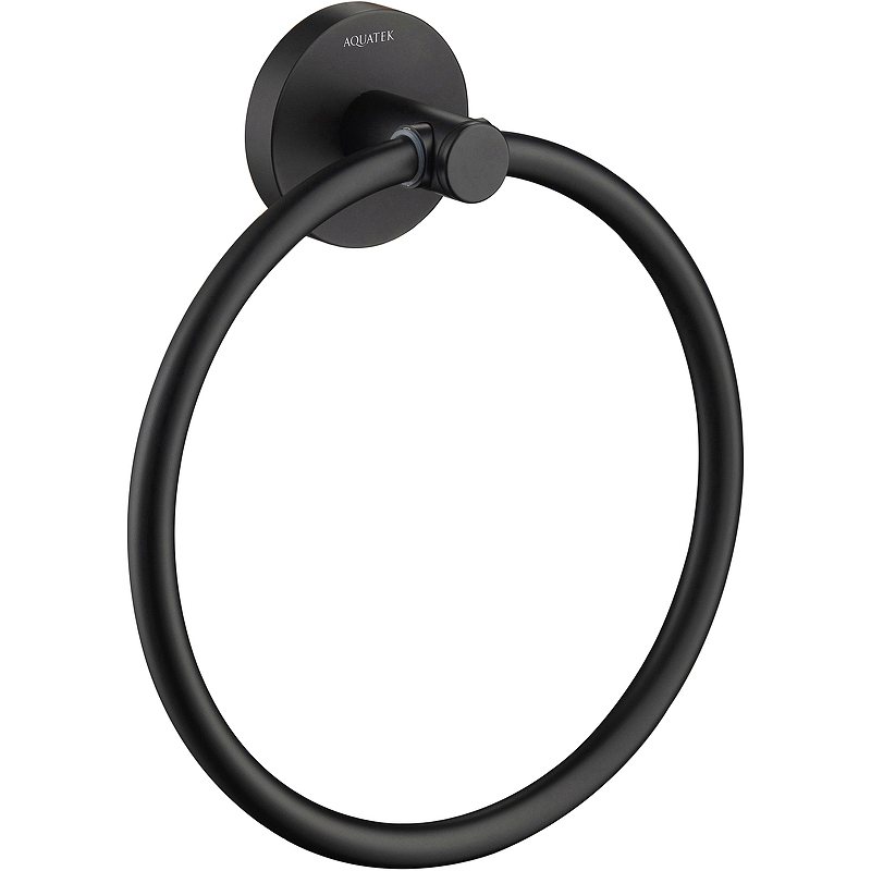 Кольцо для полотенец Aquatek Европа AQ4112MB Черное матовое кольцо для полотенец frap f302 f30204 черное матовое