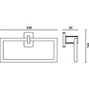 Кольцо для полотенец Art&Max Gotico AM-4880AQ Бронза-2