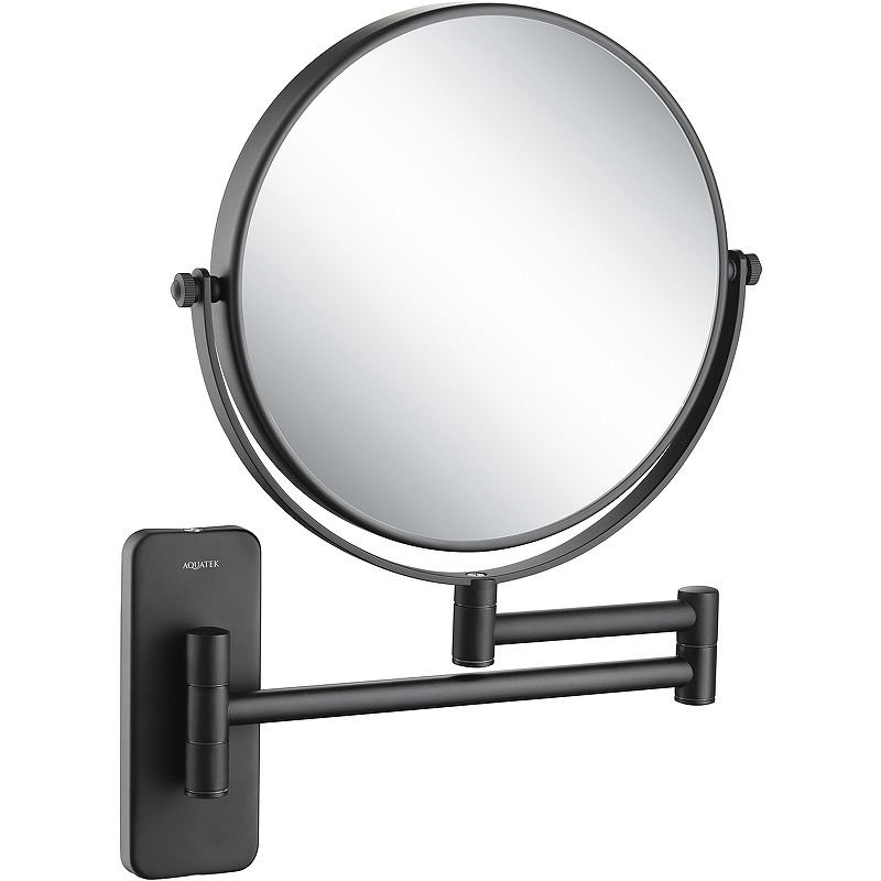 Косметическое зеркало Aquatek AQ4911MB Черное матовое косметическое зеркало aquatek aq4913cr хром