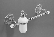 Полотенцедержатель c дозатором для жидкого мыла Art&Max Barocco Crystal AM-2057D-Cr-C Хром-2