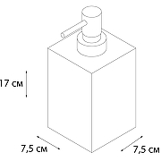 Дозатор жидкого мыла Fixsen Gusto FX-300-1 Хром Бирюзовый-1