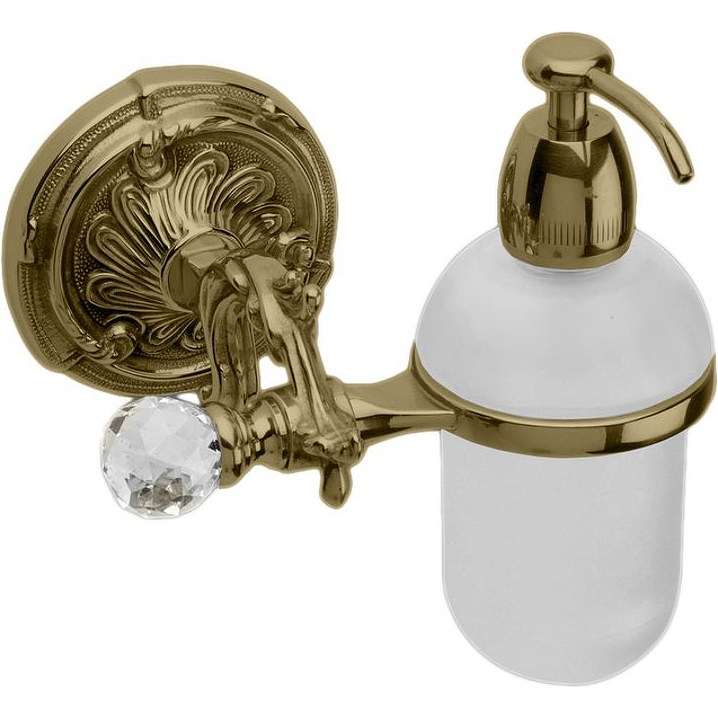 Дозатор для жидкого мыла Art&Max Barocco Crystal AM-1788-Br-C Бронза цена и фото