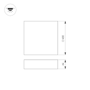 Накладной светильник Arlight Quadro 034797 Белый-5