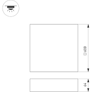 Потолочный светильник Arlight Quadro 034803 Белый-4