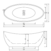 Акриловая ванна Ceruttispa Nemi 180x80 СT10201 без гидромассажа-5