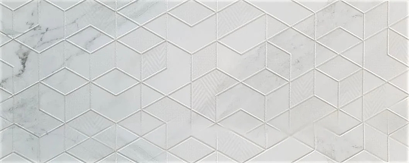 Керамический декор Porcelanite Dos 1212 Blanco Diamond 40х120 см - фото 1