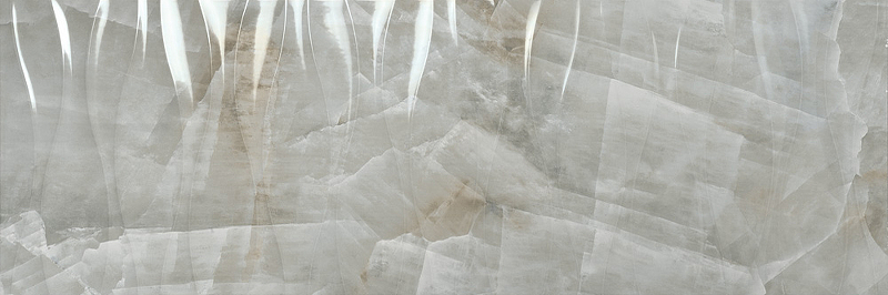 Керамическая плитка Porcelanite Dos 1217 Rectificado Grey Relieve Wave настенная 40х120 см - фото 1