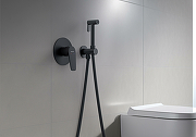 Гигиенический душ со смесителем Aquatek Бетта AQ1119MB Черный матовый-7