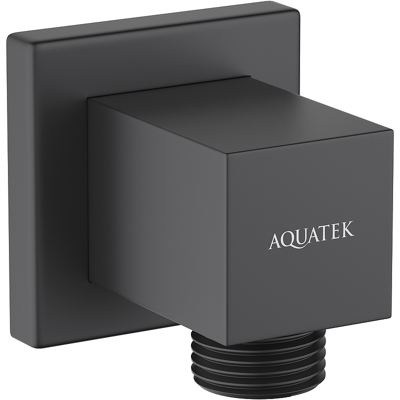 Шланговое подключение Aquatek AQ2458MB Черное матовое полотенцедержатель aquatek aq4012mb черное матовое