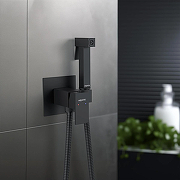Гигиенический душ со смесителем Aquatek Либра AQ1022MB Черный матовый-3